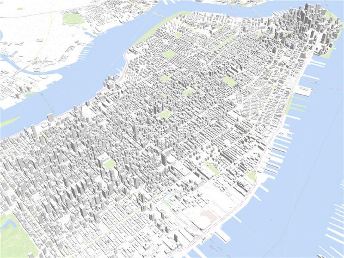 Manhattan 3D karta