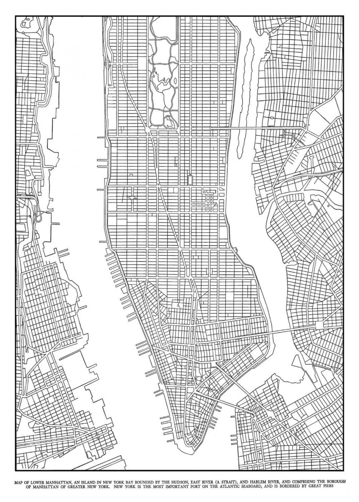 kartica Manhattan grid