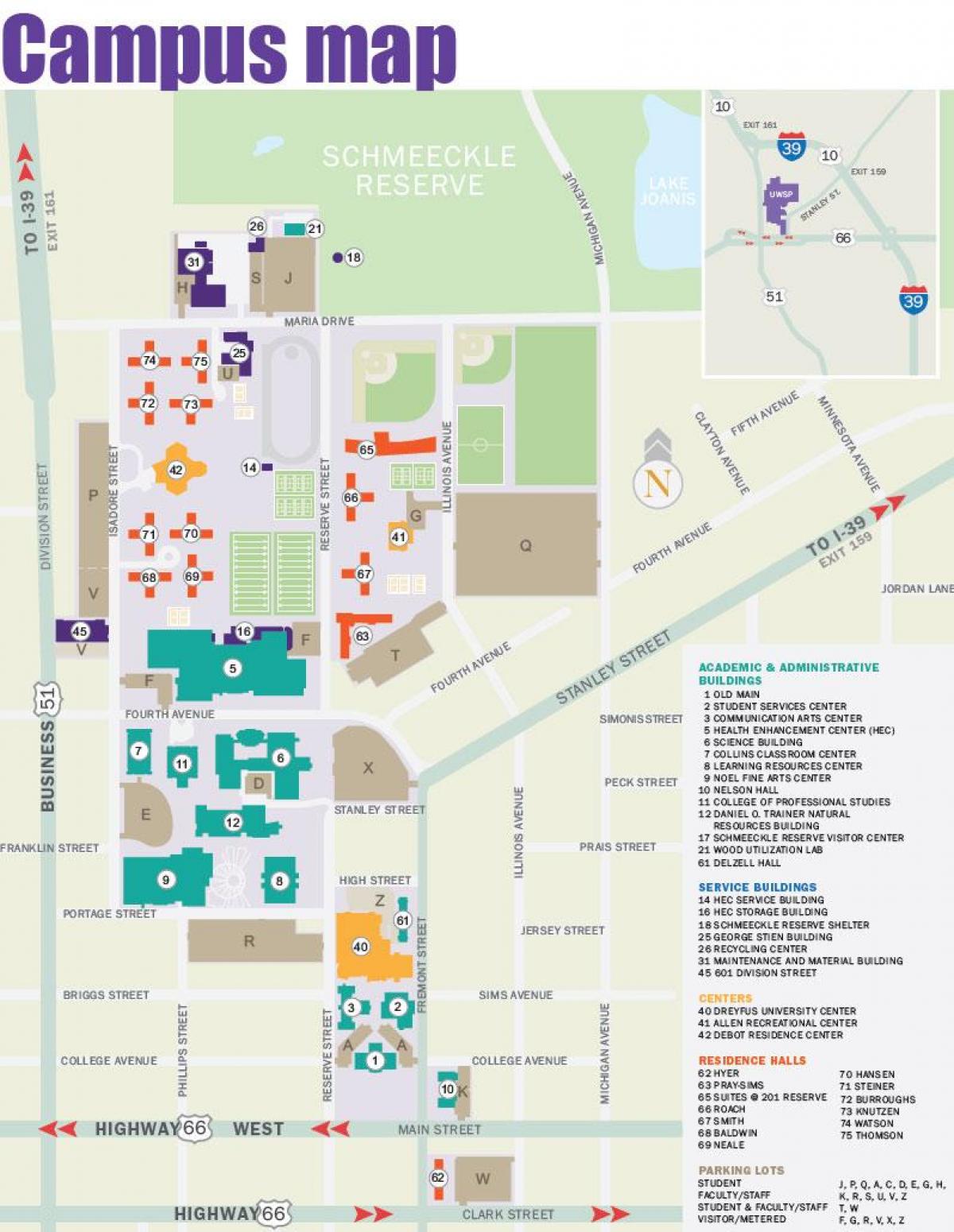 karta kampusu na sveučilištu u new yorku