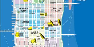 Karta gornje četvrti Manhattana
