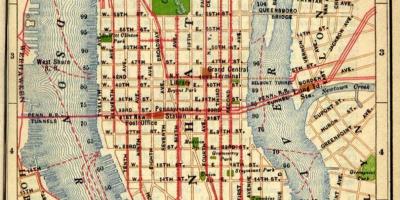 Karta starog Manhattana