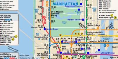 Manhattan željeznica karti