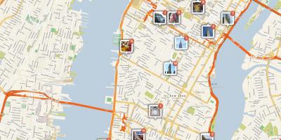 Kartica Manhattan, sadrži atrakcije
