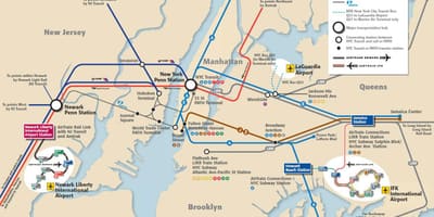 Jfk-a do Manhattana karti metro