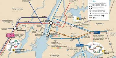 Jfk-a do Manhattana karti metro